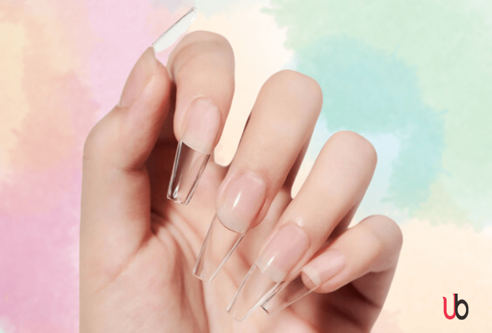 polygel with nail tips