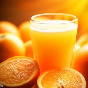 orange juice for nails growth