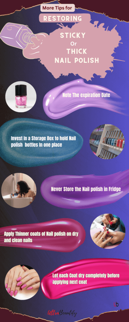Infographic: Tips to thin out nail polish