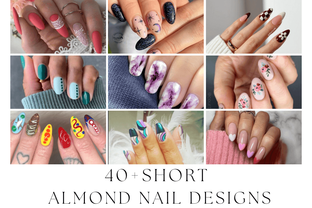 40 short almond nail designs