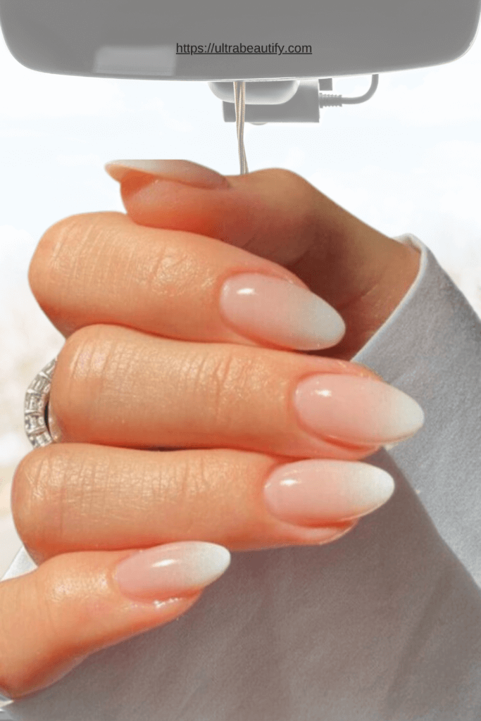 ombre nails almond shape
